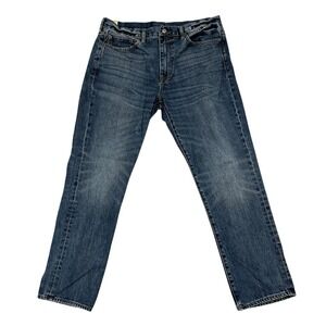 J Crew 770 Straight Jeans Mens 36X30 Kaihara Japanese Denim Sutton Wash